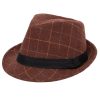 Men San Diego Hat | Men'S Cut&Sew Fedora W/Grosgrain Band & Knot