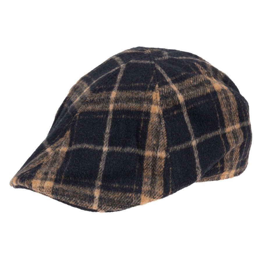 Men San Diego Hat | Faux Wool Plaid Driver Cap