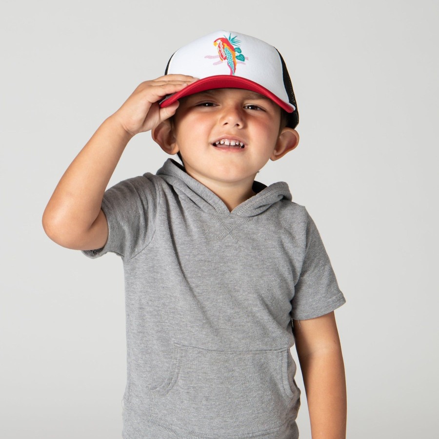 Kids San Diego Hat | 3-7 Year Kid Parrot Trucker Cap