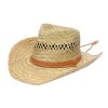 Men San Diego Hat | Men'S Rush Straw Chin Cowboy (Pbc1024Osnat)