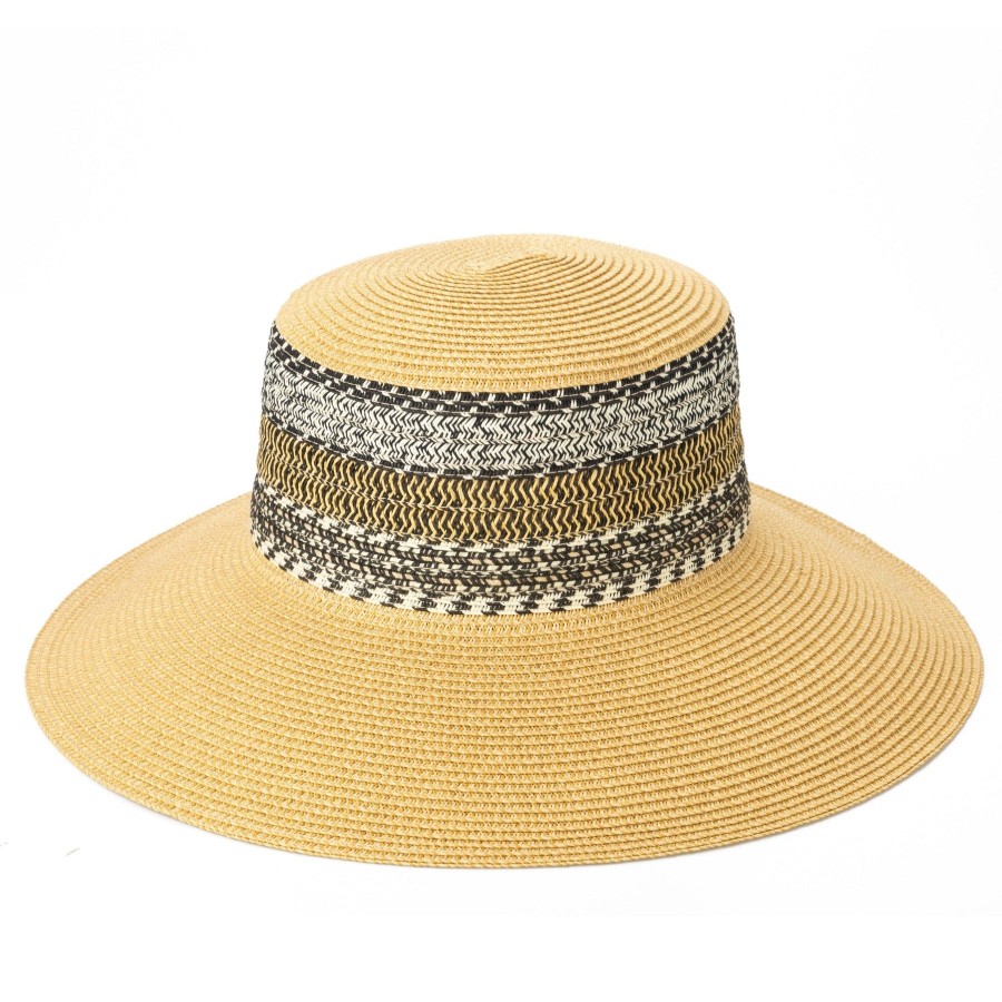 Women San Diego Hat | Women'S Multi Stripe Crown Sun Hat