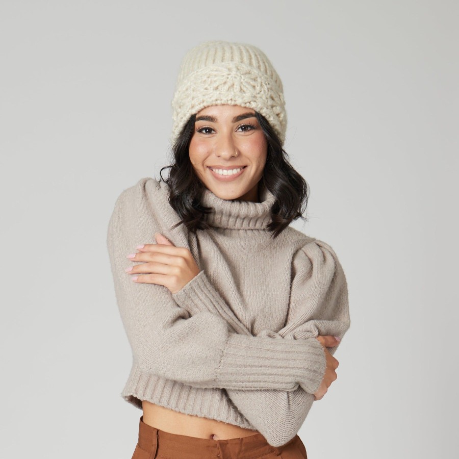 Women San Diego Hat | Laura-Granny Square Cuff Knit Beanie