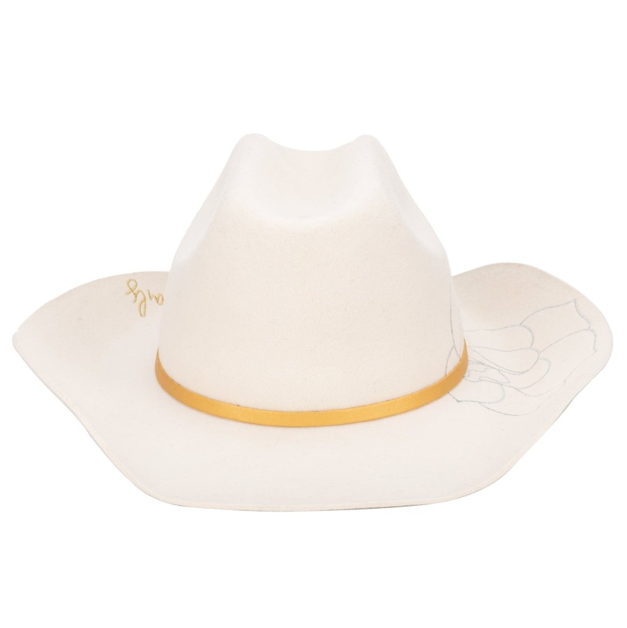 Women San Diego Hat | Love Never Fails-Women'S Felt Cowboy With Embroidered Rose