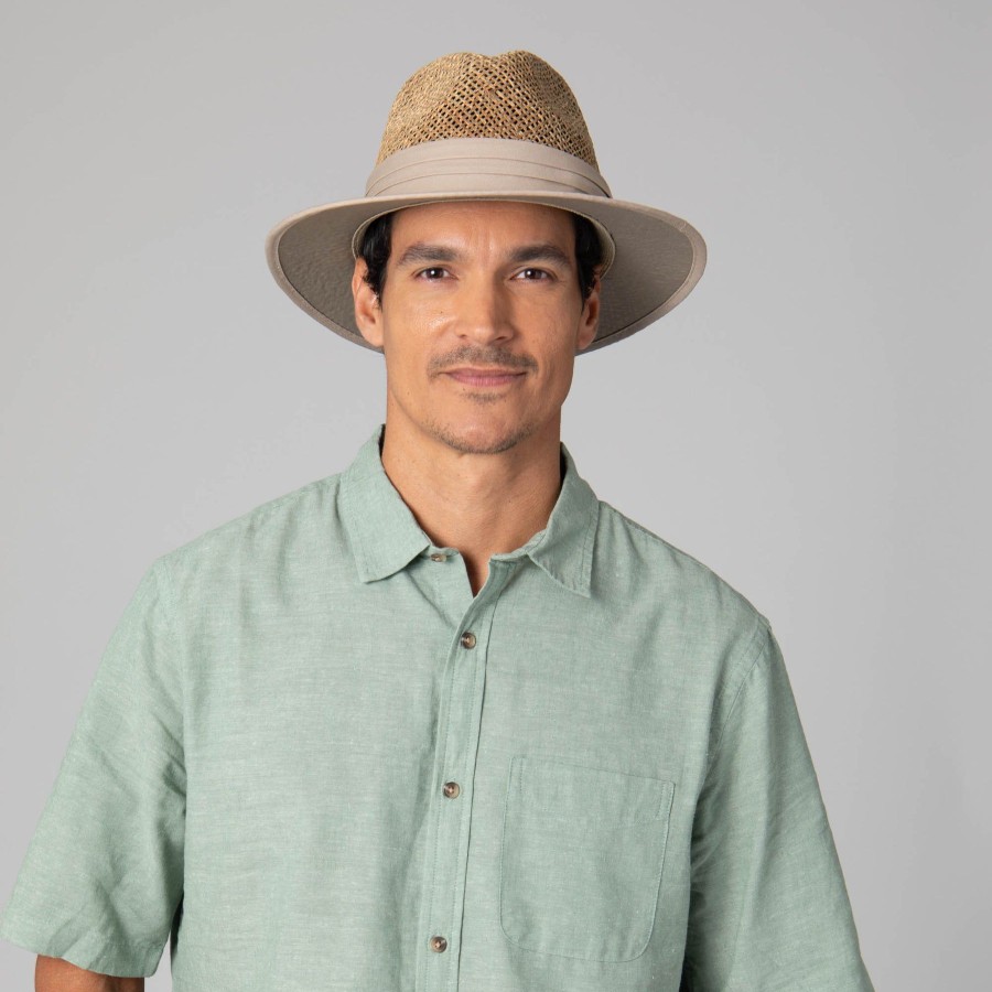 Men San Diego Hat | Mens Two Tone Rolled Brim Fedora