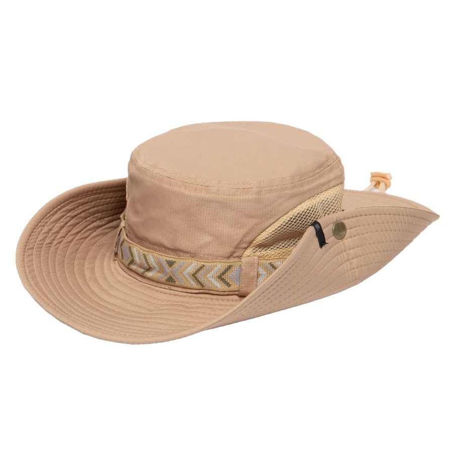 Men San Diego Hat | Men'S Floatable Wide Brim Sun Hat With Jacquard Trim