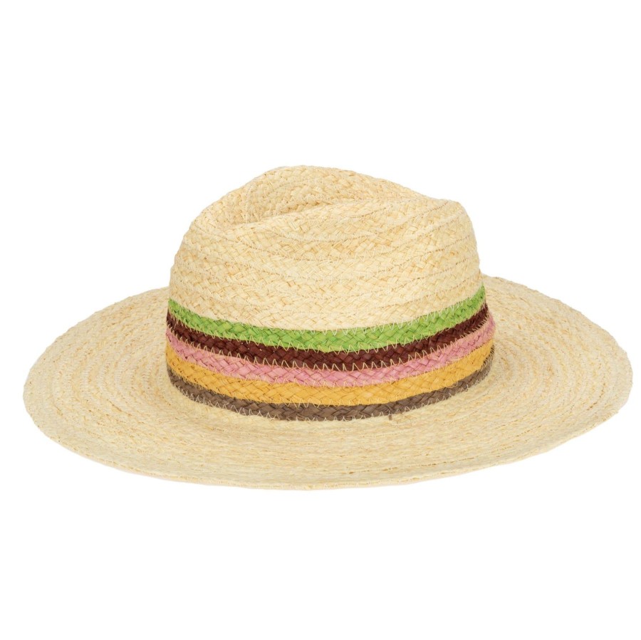 Women San Diego Hat | Sunrise Women'S Raffia Fedora