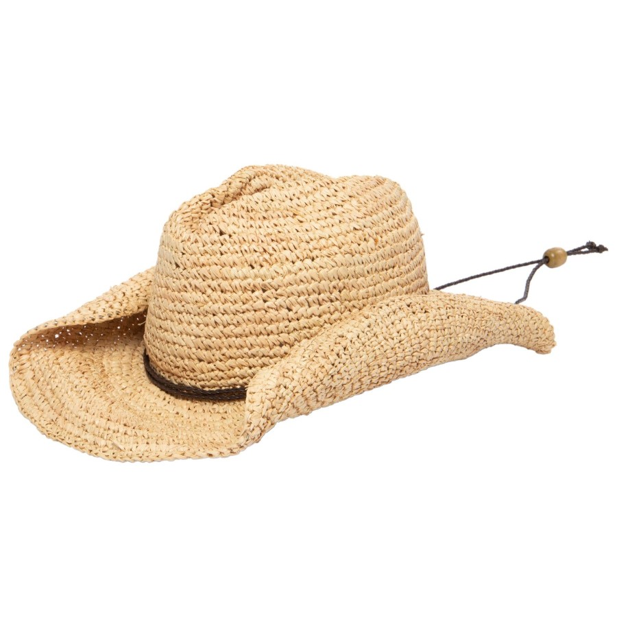 Women San Diego Hat | Women'S Crocheted Raffia Cowboy Hat