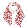 Women San Diego Hat Scarves | Ella Heart Print Scarf