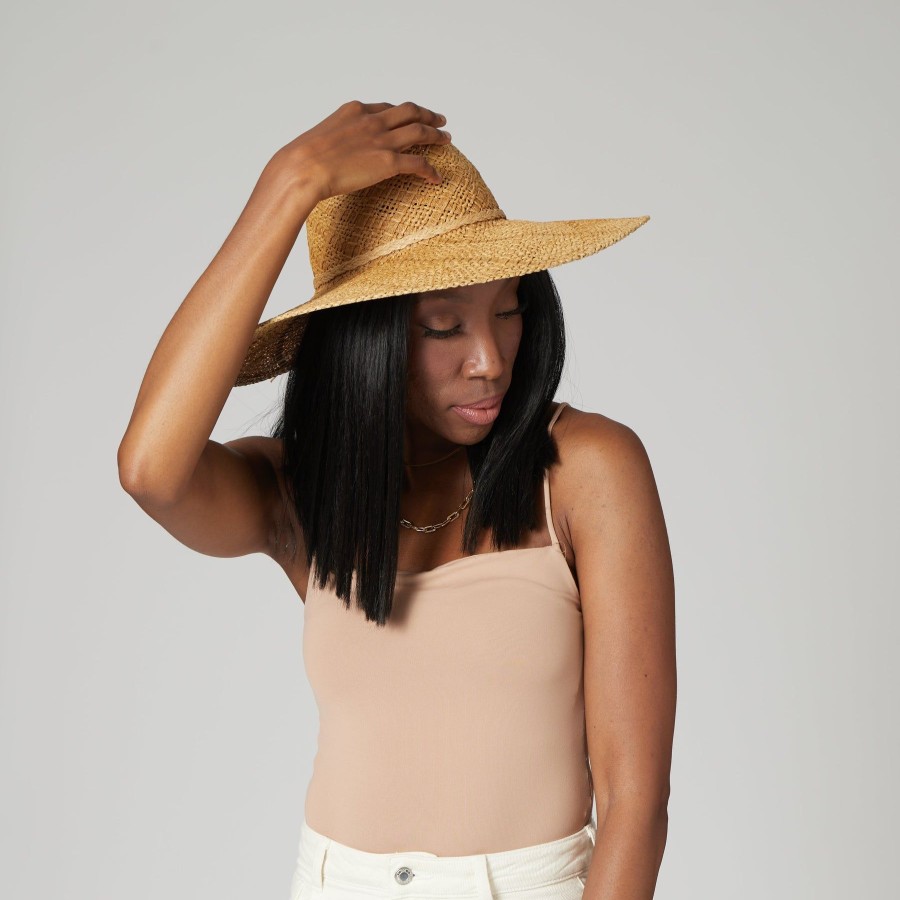 Women San Diego Hat | Sun Dialed Woven Pattern Fedora