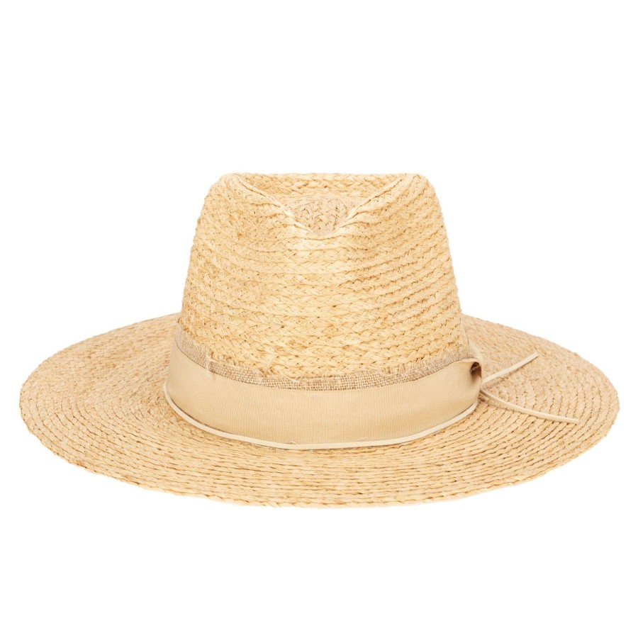 Women San Diego Hat | Sun Bather-Raffia Braid Fedora With Mixed Band