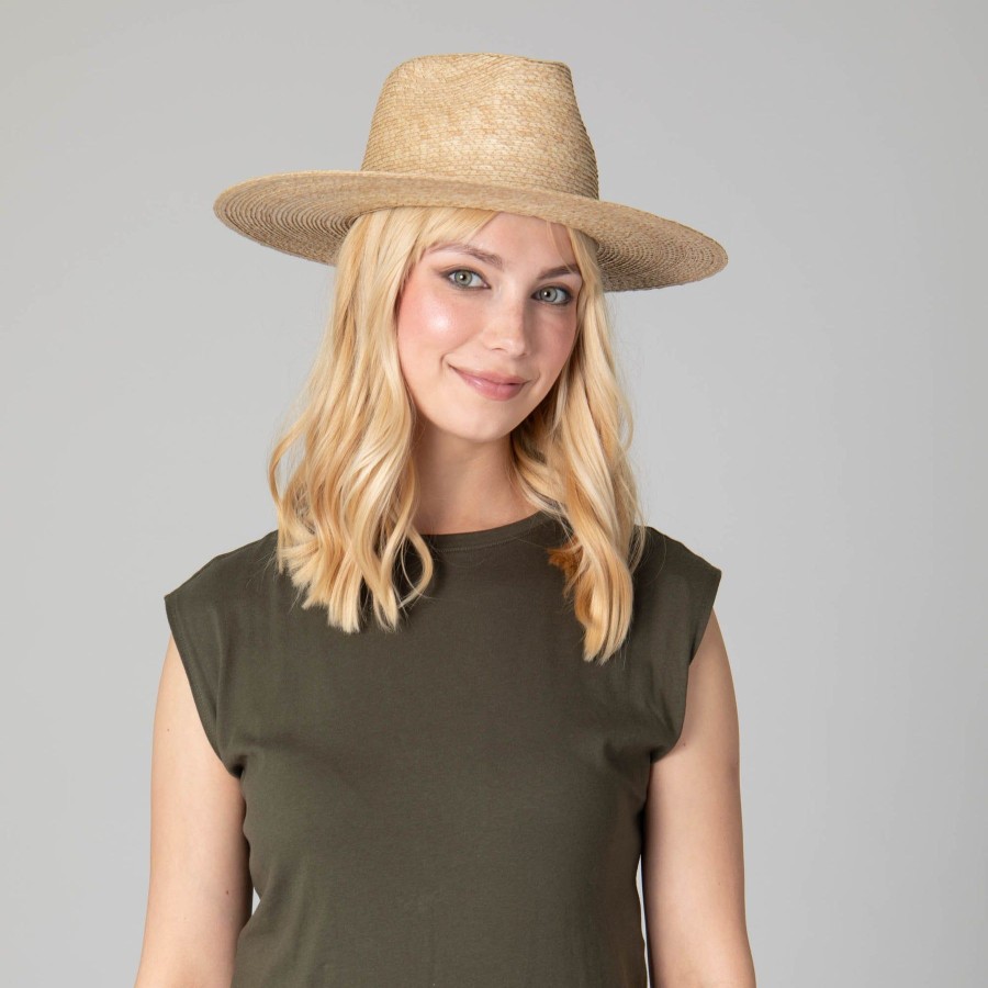 Women San Diego Hat | Seashore Women'S Stiff Brim Fedora