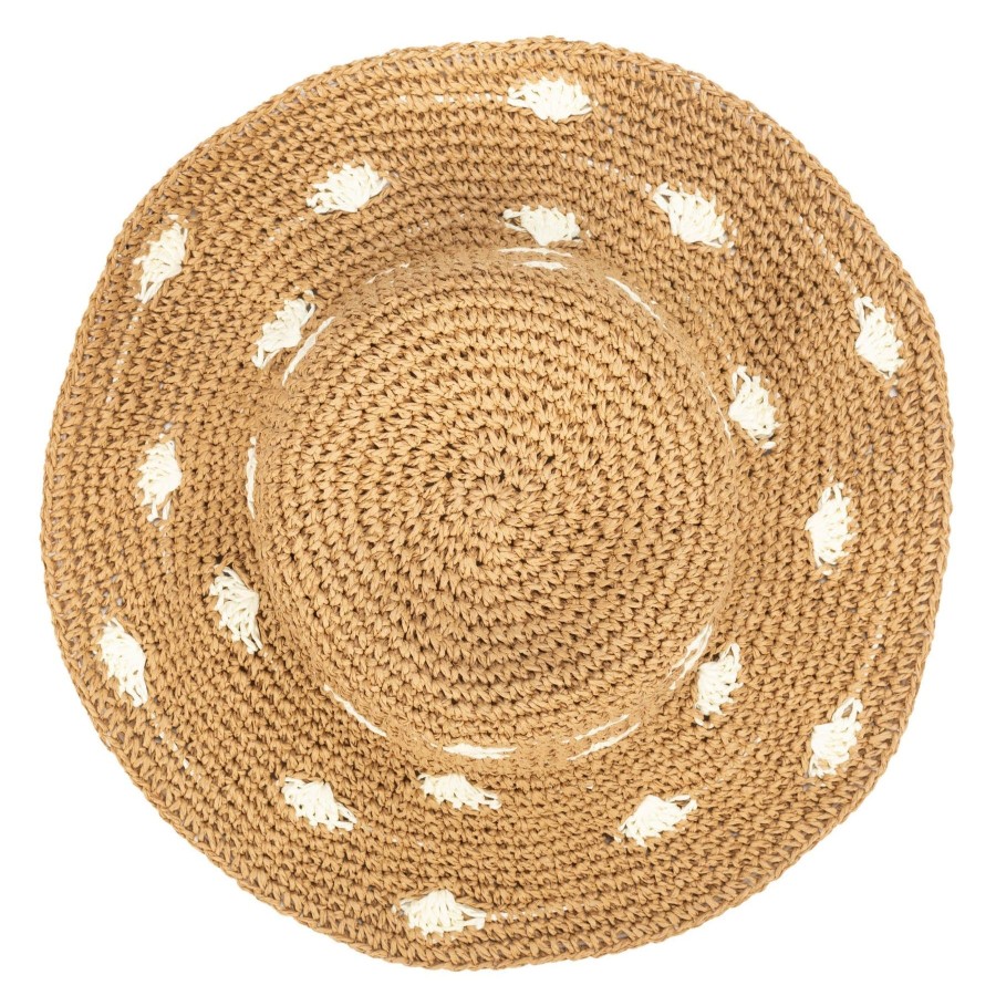 Women San Diego Hat | Dream On-Paper Crochet Polka Dot Bucket