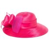 Women San Diego Hat | Women'S Round Crown Organza Bow Dress Hat