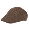 Men San Diego Hat | Faux Leather Multi Panel Driver Cap