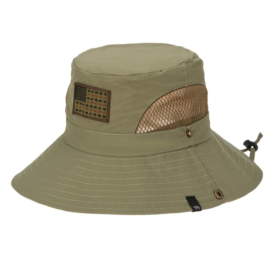 Men San Diego Hat | Outdoor Americana Bear Patch Boonie Hat