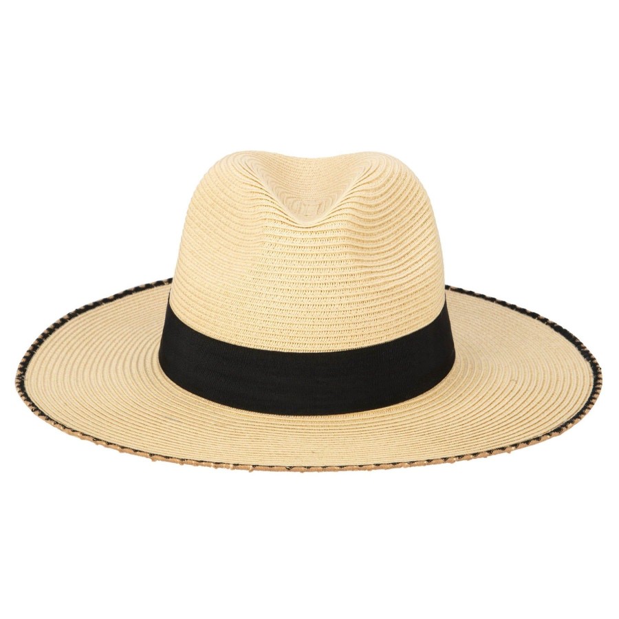 Women San Diego Hat | Desert Oasis-Ultrabraid Fedora With Embroidered Edge