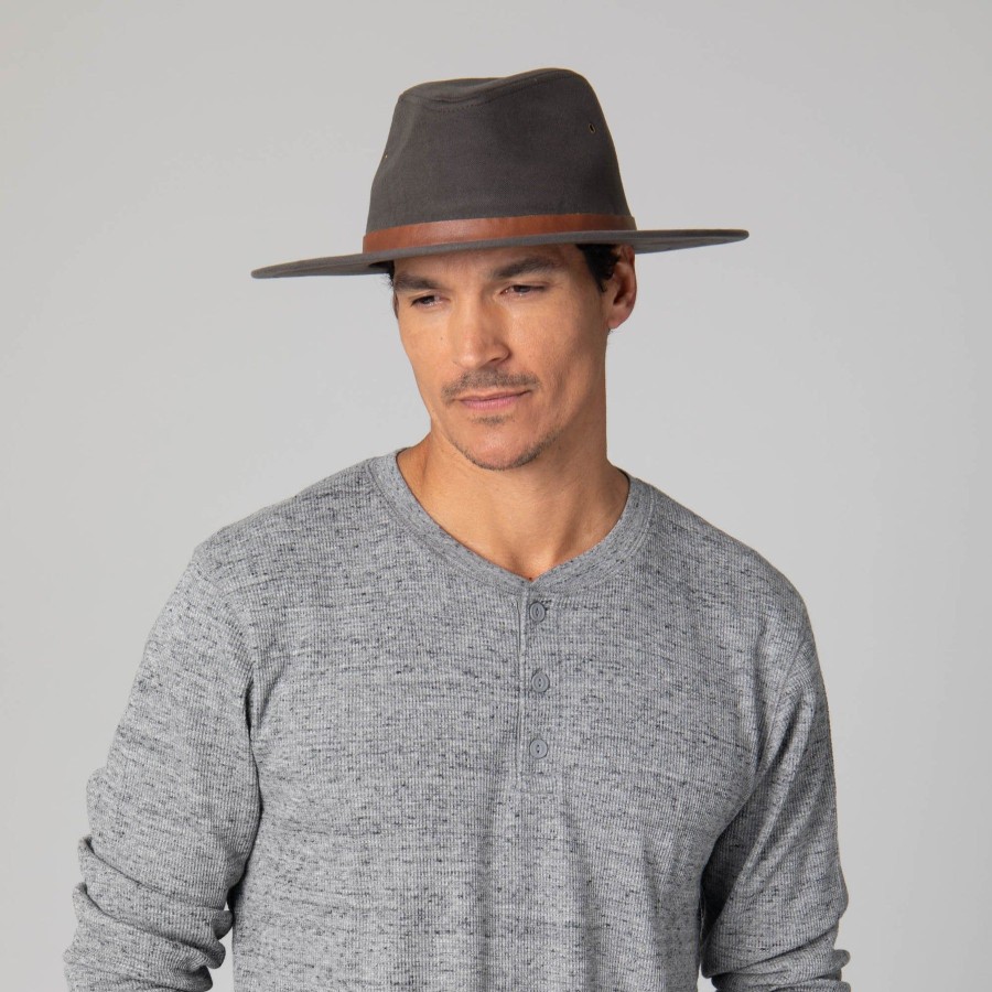 Men San Diego Hat | Faux Felt Fedora With Braided Faux Leather Trim